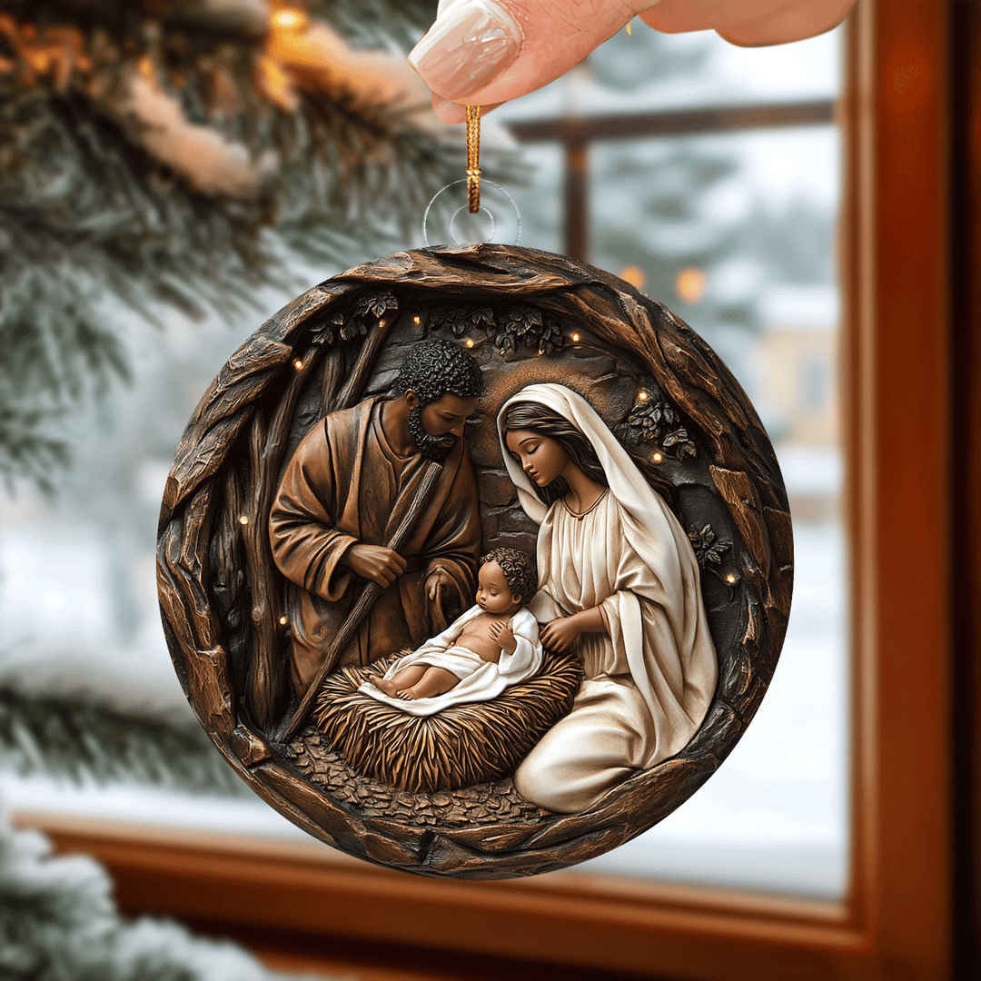 Silent Night Blessing Mica Ornament NCU0TL088