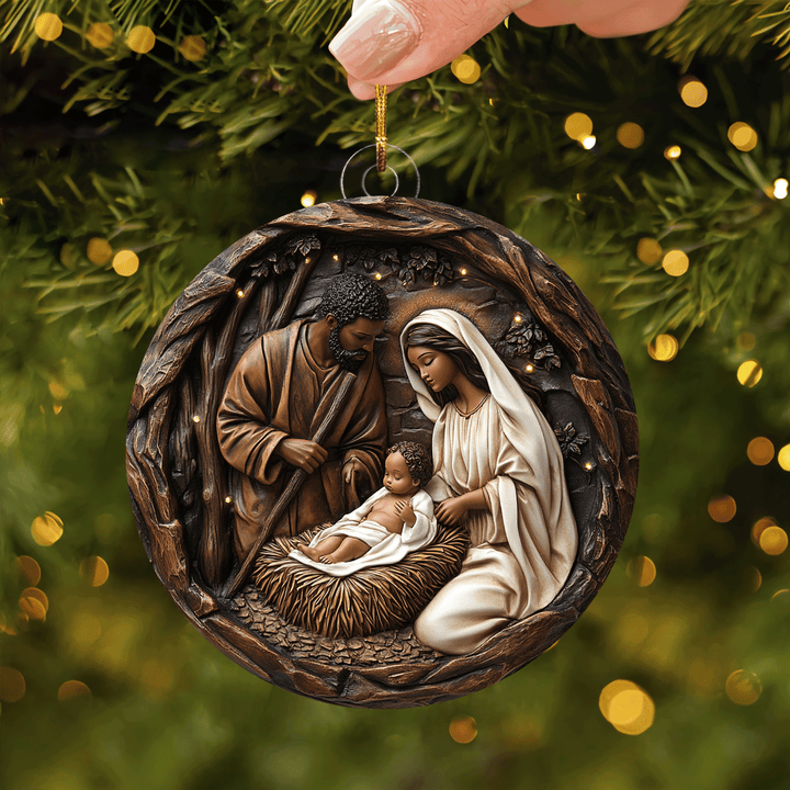 Silent Night Blessing Mica Ornament NCU0TL088