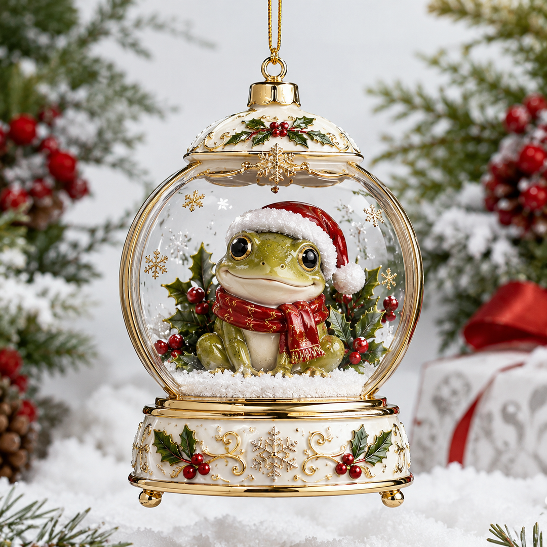 Snowball Frog Mica Ornament NCU0TH020