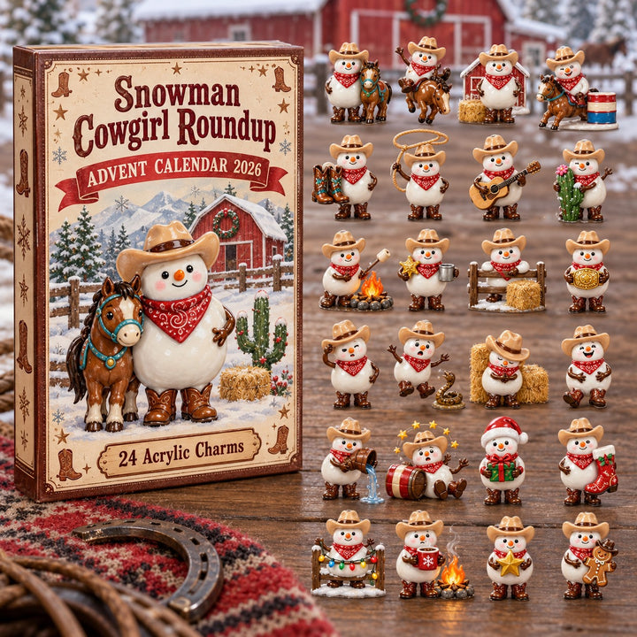 Snowman Cowgirl Roundup Advent Calendar 1