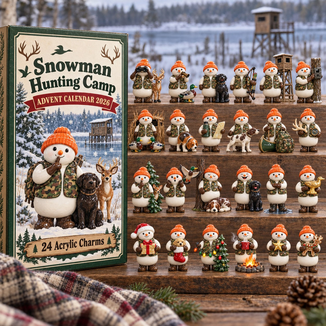 Snowman Hunting Camp Advent Calendar 1