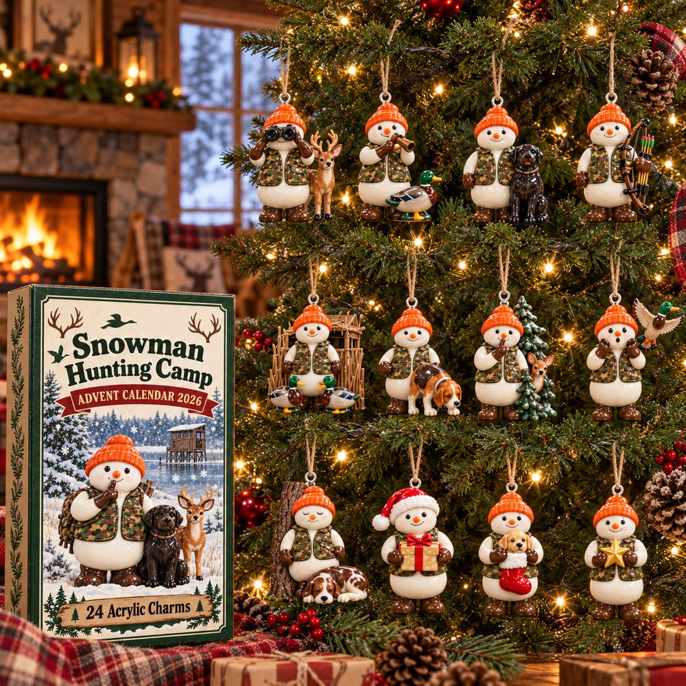 Snowman Hunting Camp Advent Calendar 2
