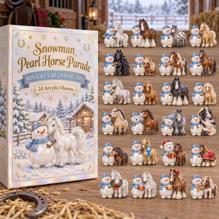Snowman Pearl Horse Parade Advent Calendar 1