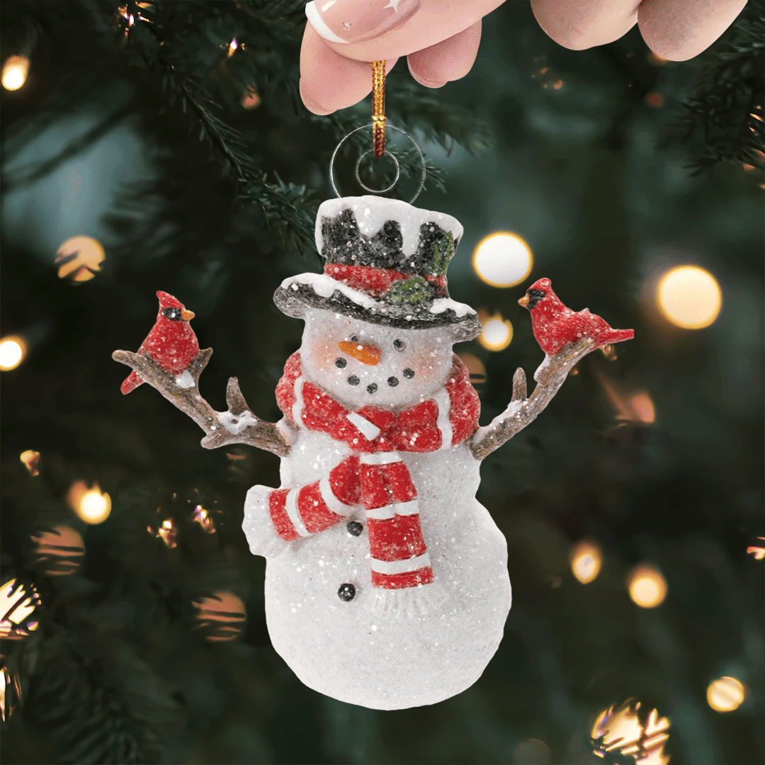 Snowy Smiles Charm - Mica Ornament NCU0PD184