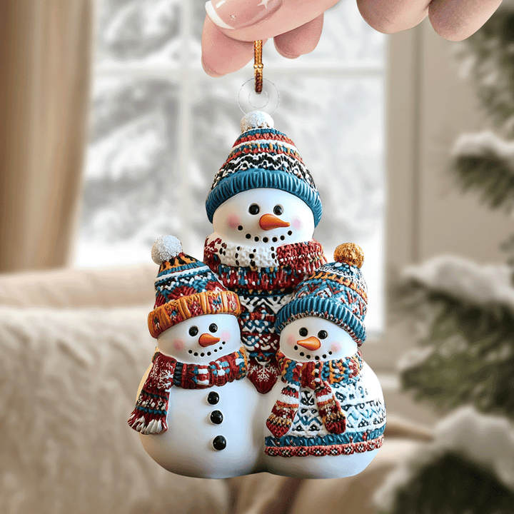 Snowy Smiles Charm - Mica Ornament NCU0PD218