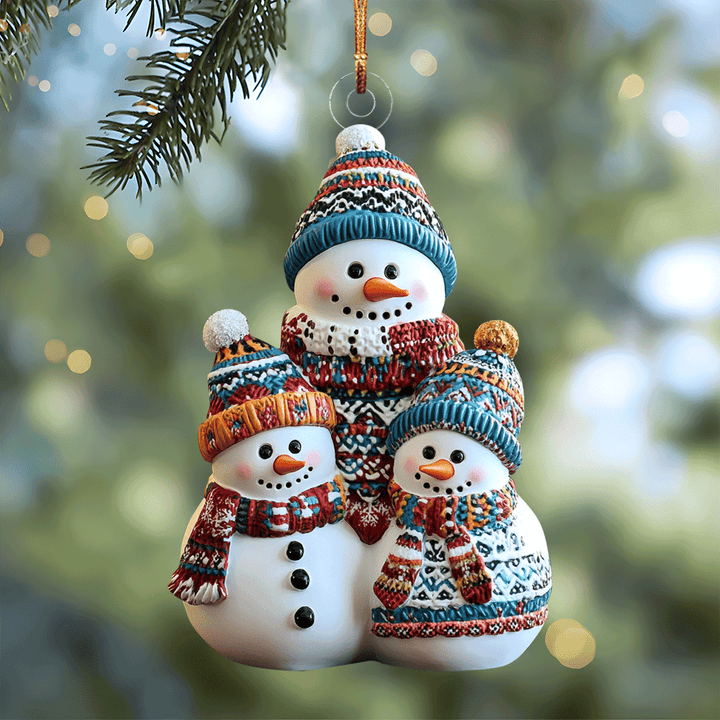 Snowy Smiles Charm - Mica Ornament NCU0PD218