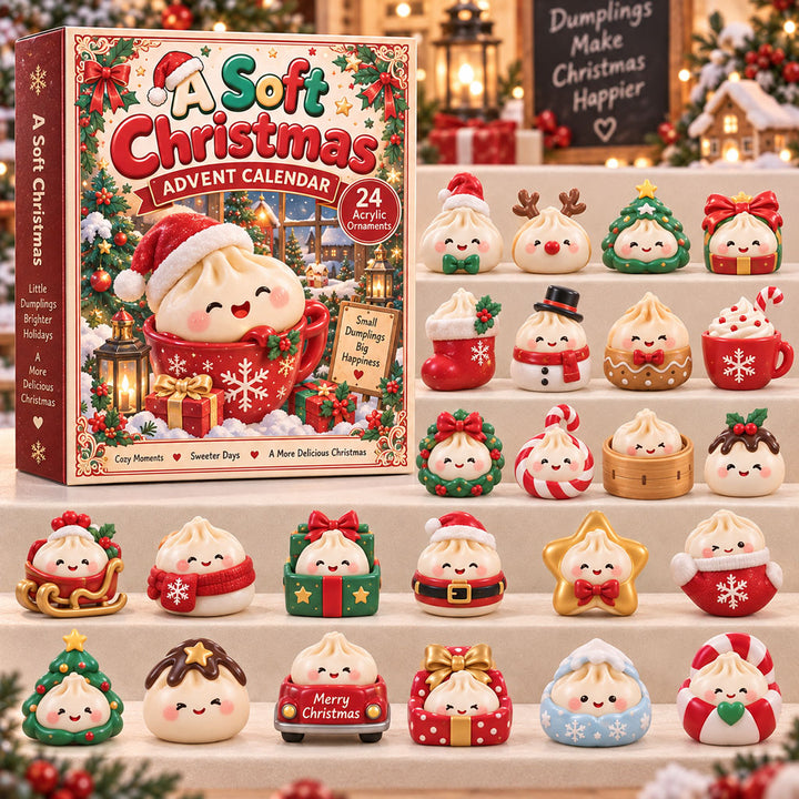 CHRISTMAS KICKOFF 40% OFF - Soft Christmas Advent Calendar 2026 - 24-Day Festive Countdown, Acrylic Charms Blind Box - Gift For Kids AC0TH324