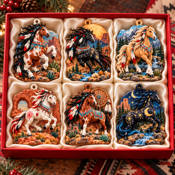 Spirit of Wild Horses Acrylic Ornament Gift Set NCU0HA122