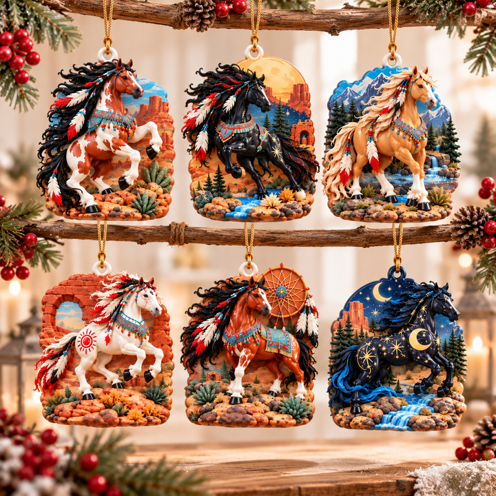 Spirit of Wild Horses Acrylic Ornament Gift Set NCU0HA122