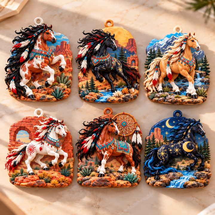 Spirit of Wild Horses Acrylic Ornament Gift Set NCU0HA122