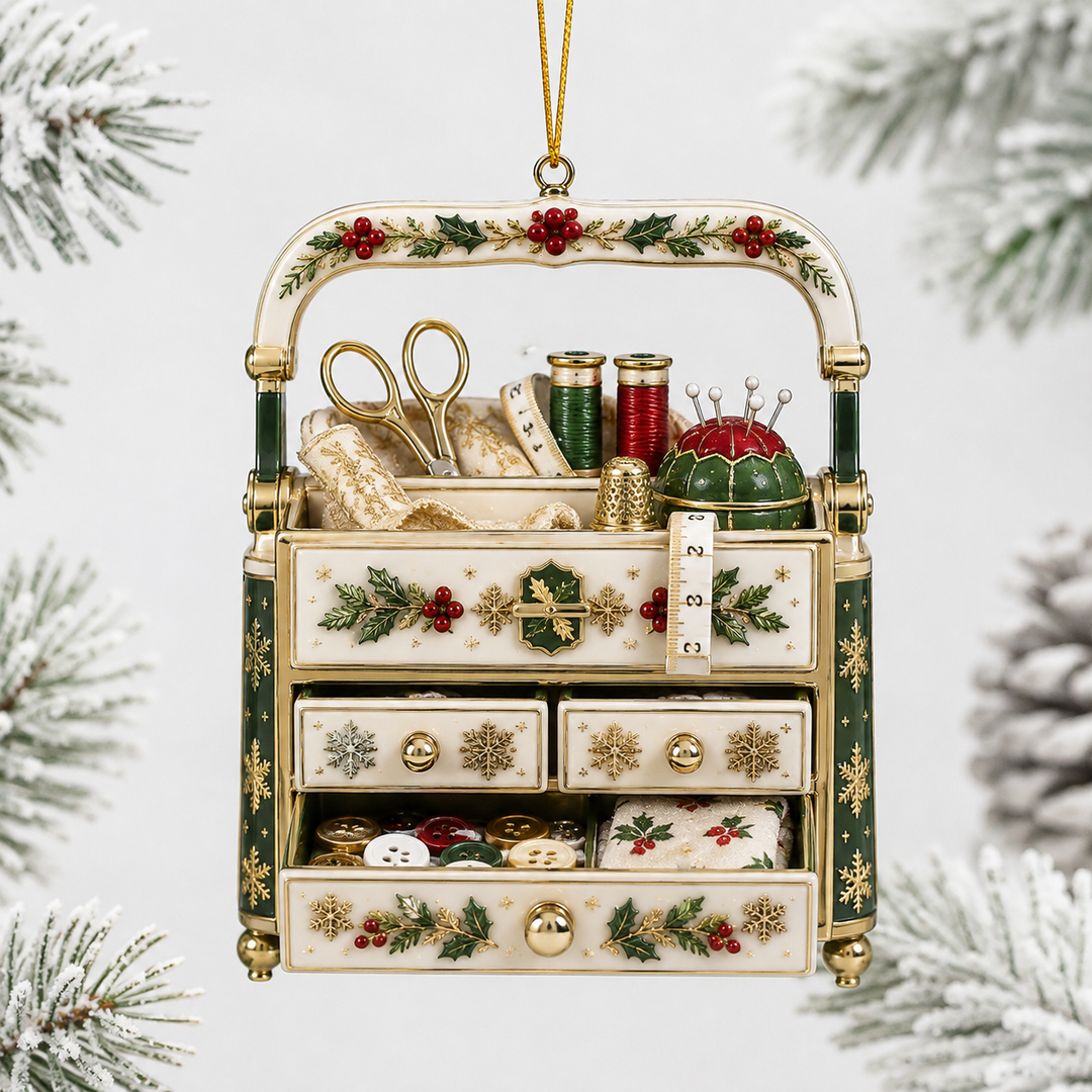 Stitched Box Mica Ornament NCU0TH09