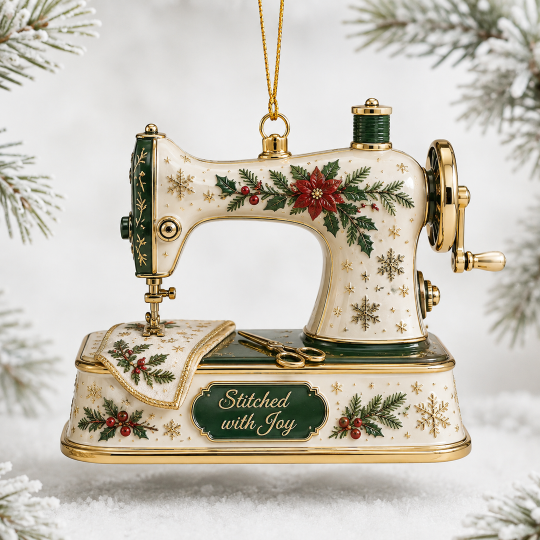 Stitched with Joy Mica Ornament NCU0TH06