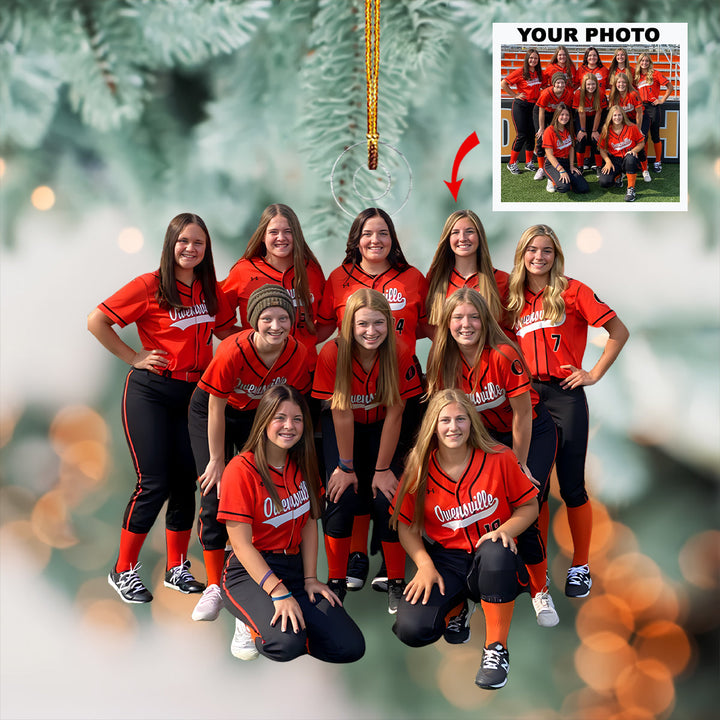 Together Always - Personalized Photo Mica Ornament - Christmas Gift For Besties, Friends