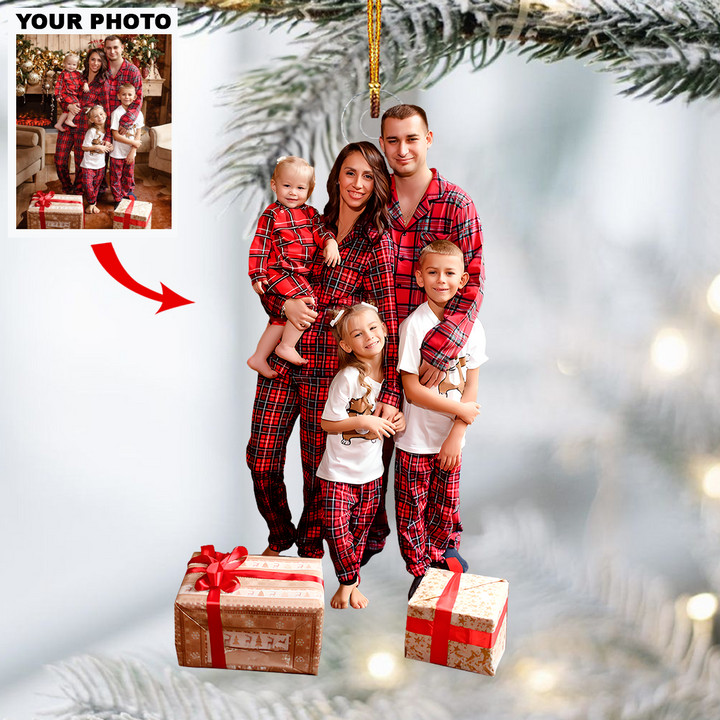 Christmas Together - Personalized Photo Mica Ornament - Christmas Gift For Family Members