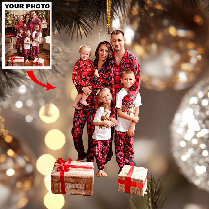 Christmas Together - Personalized Photo Mica Ornament - Christmas Gift For Family Members