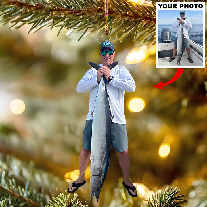 Fisherman’s Pride - Personalized Photo Mica Ornament - Christmas Gift For Anglers And Fishing Enthusiasts