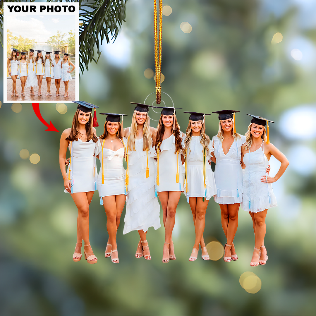 Milestone Memories - Personalized Photo Mica Ornament - Christmas Gift For Family Members, Friends