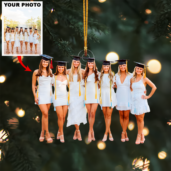 Milestone Memories - Personalized Photo Mica Ornament - Christmas Gift For Family Members, Friends