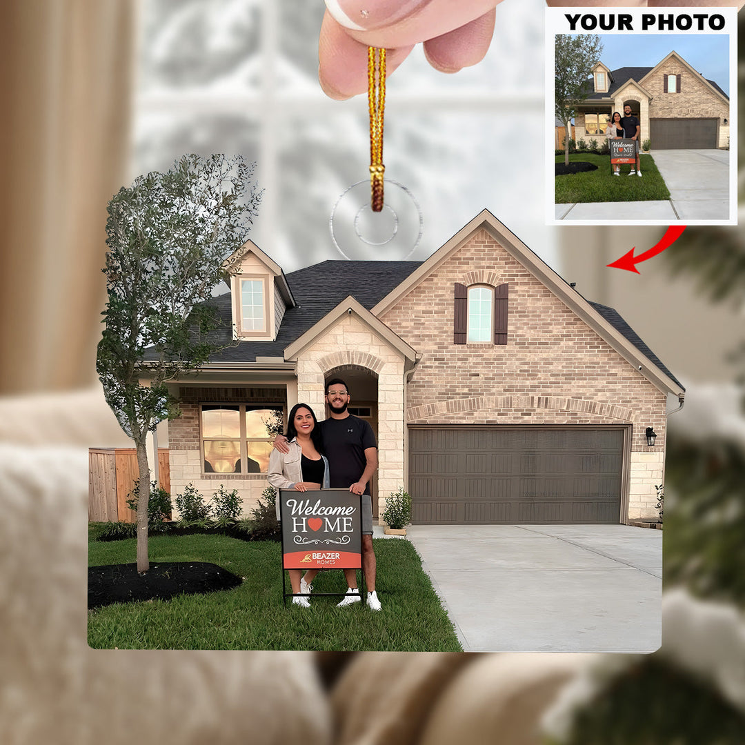 New Chapter Together - Personalized Photo Mica Ornament - Christmas Gift For Family Members