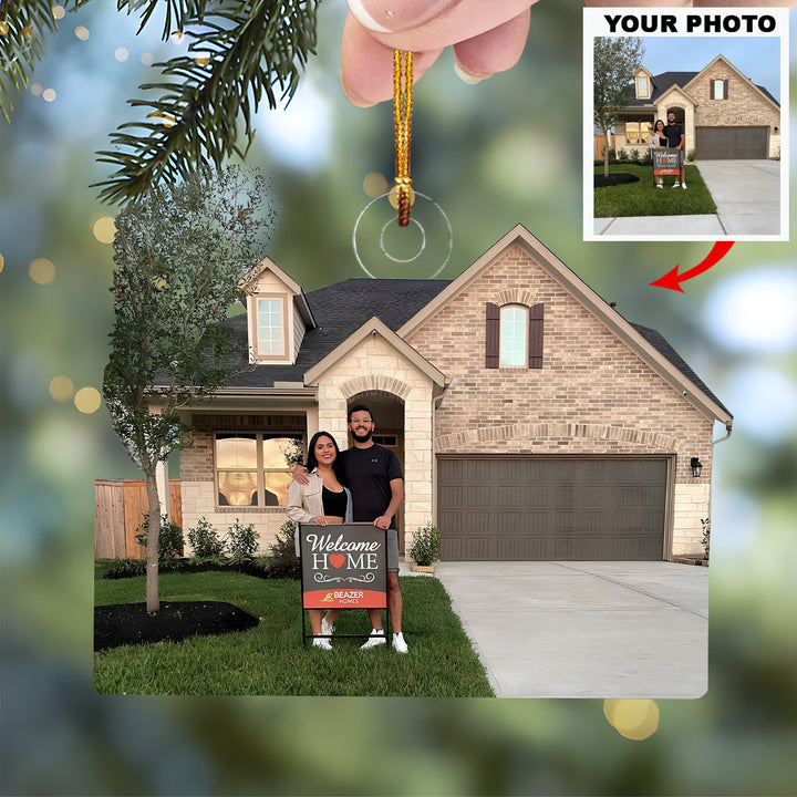 New Chapter Together - Personalized Photo Mica Ornament - Christmas Gift For Family Members