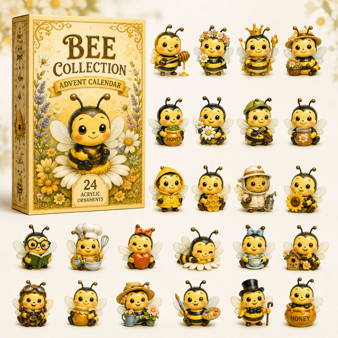 CHRISTMAS KICKOFF 40% OFF - The Bee Collection Advent Calendar 2026 - 24-Day Festive Countdown, Acrylic Charms Blind Box - Gift For Bee Lover