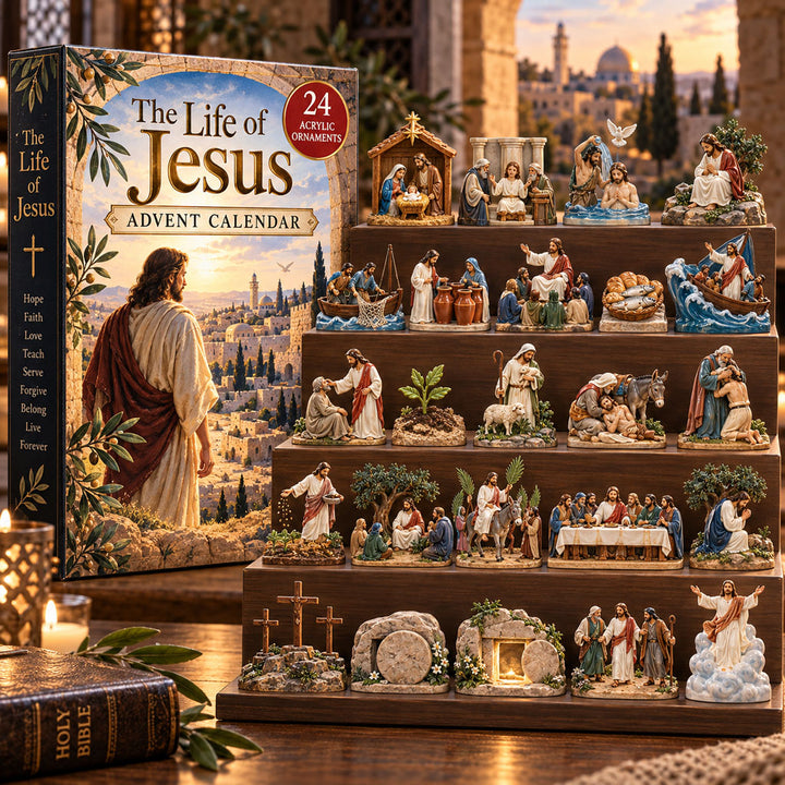 CHRISTMAS KICKOFF 40% OFF - The Life Of Jesus Advent Calendar 2026 - 24-Day Festive Countdown, Acrylic Charms Blind Box - Gift For Christians AC0TH535