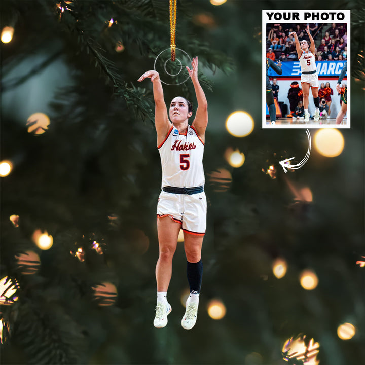 The Perfect Arc - Personalized Photo Mica Ornament - Christmas Gift For Family Members