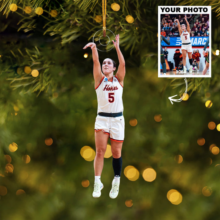 The Perfect Arc - Personalized Photo Mica Ornament - Christmas Gift For Family Members