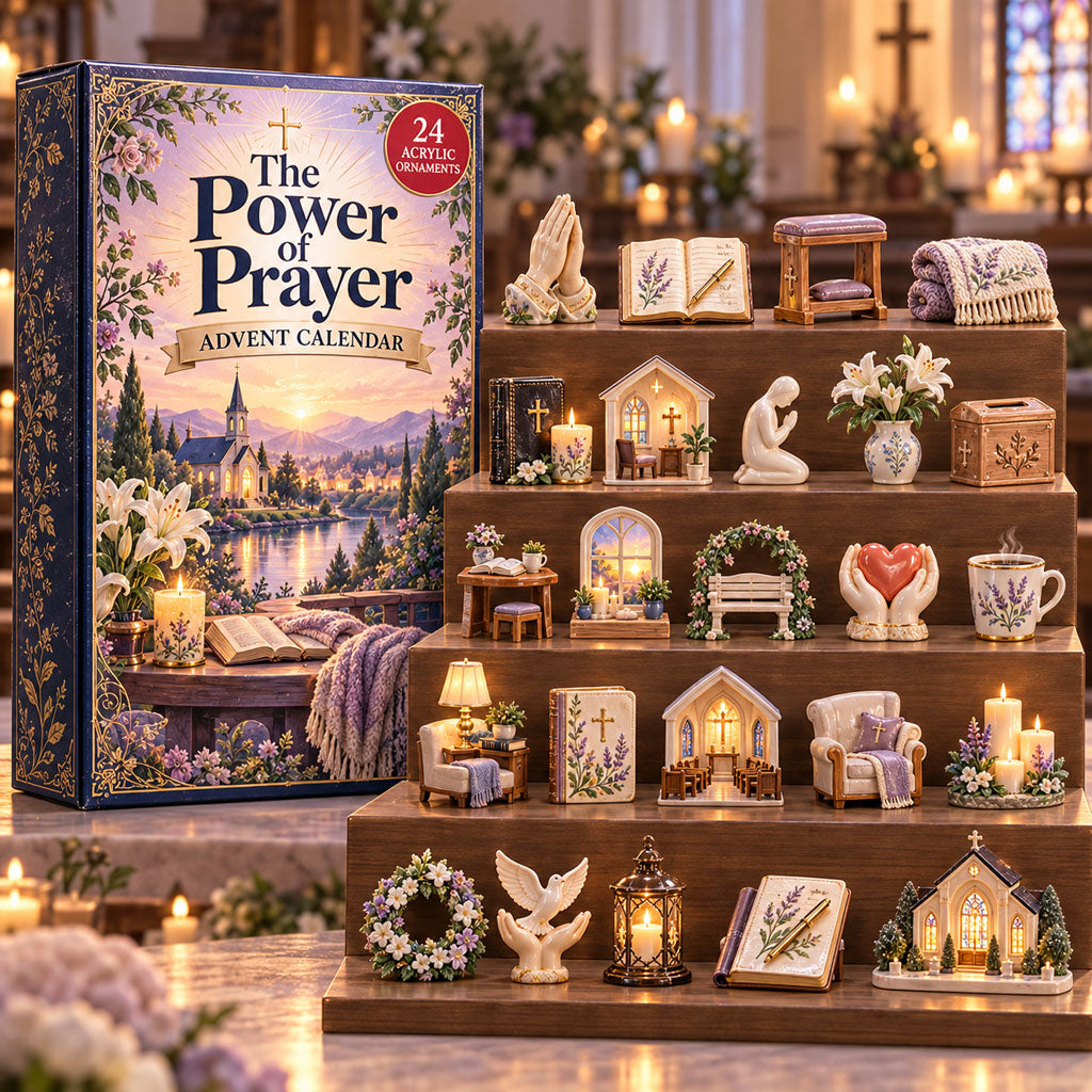 CHRISTMAS KICKOFF 40% OFF - The Power Of Prayer Advent Calendar 2026 - 24-Day Festive Countdown, Acrylic Charms Blind Box - Gift For Christians AC0TH536