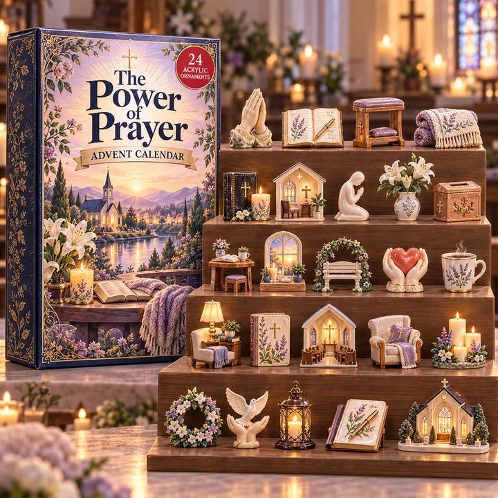 CHRISTMAS KICKOFF 40% OFF - The Power Of Prayer Advent Calendar 2026 - 24-Day Festive Countdown, Acrylic Charms Blind Box - Gift For Christians AC0TH536