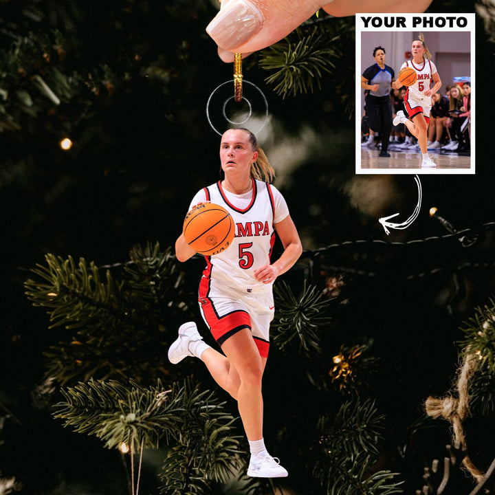The Quick Step - Personalized Photo Mica Ornament - Christmas Gift For Family Members