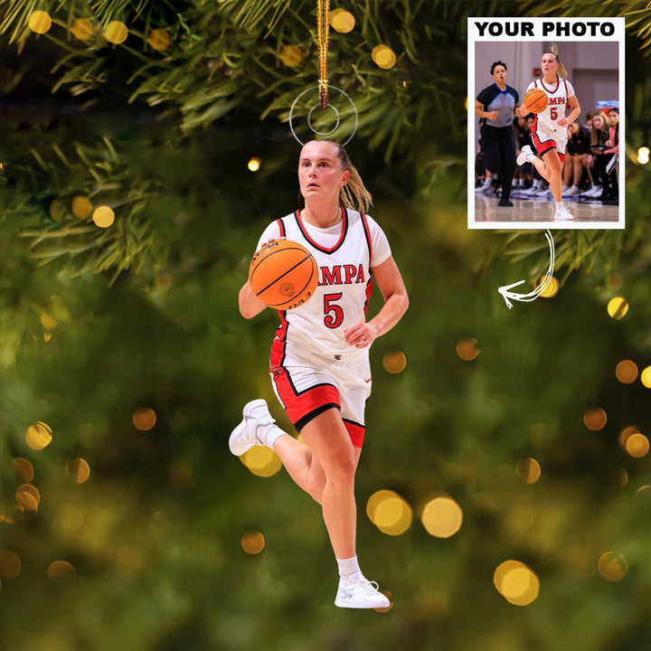 The Quick Step - Personalized Photo Mica Ornament - Christmas Gift For Family Members