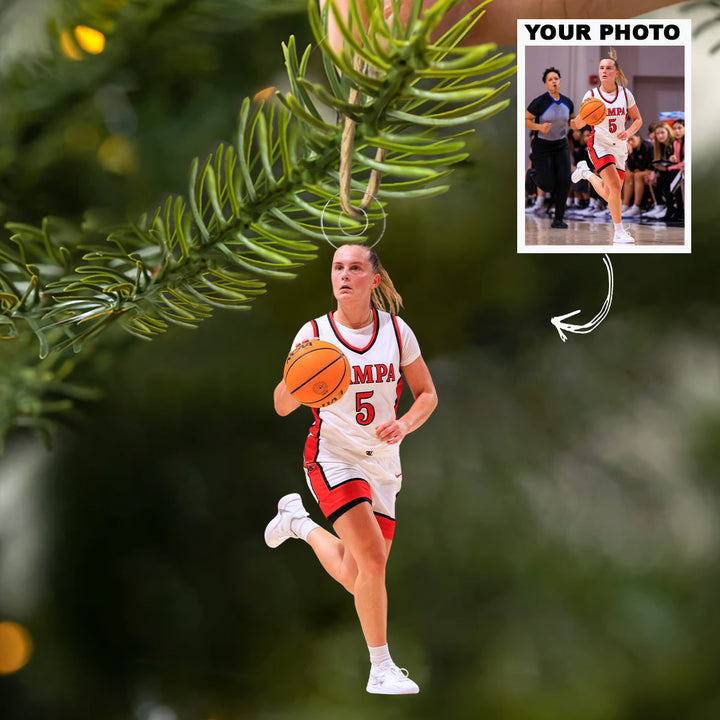 The Quick Step - Personalized Photo Mica Ornament - Christmas Gift For Family Members