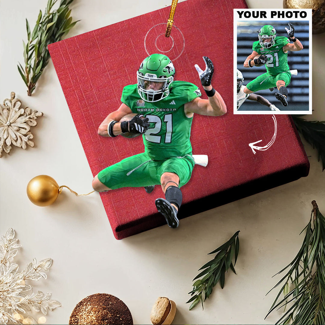 The Strong Hurdle - Personalized Photo Mica Ornament - Christmas Gift For Family Members