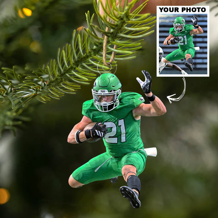 The Strong Hurdle - Personalized Photo Mica Ornament - Christmas Gift For Family Members