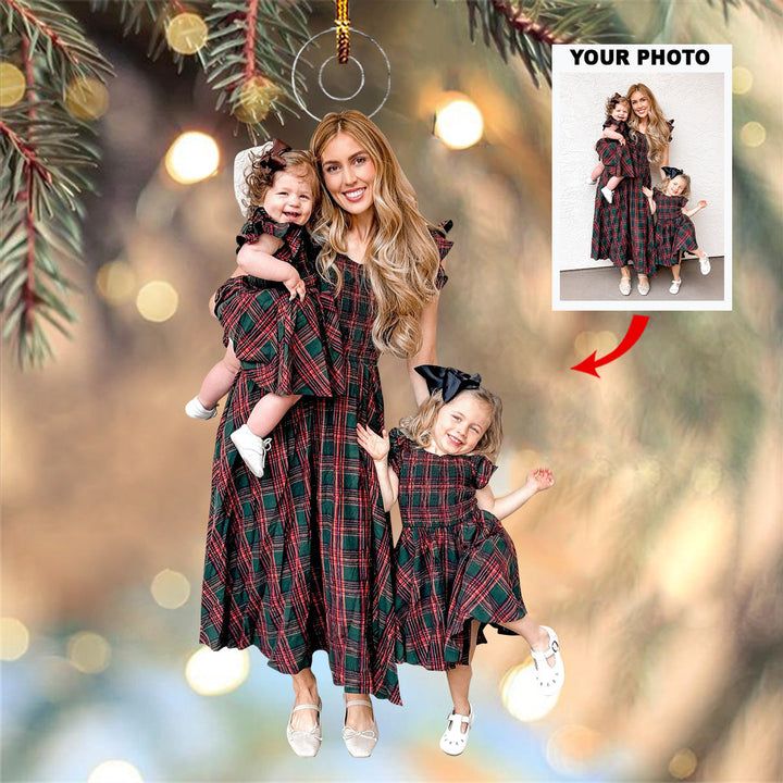 Together Always - Personalized Photo Mica Ornament - Gift For Family Members