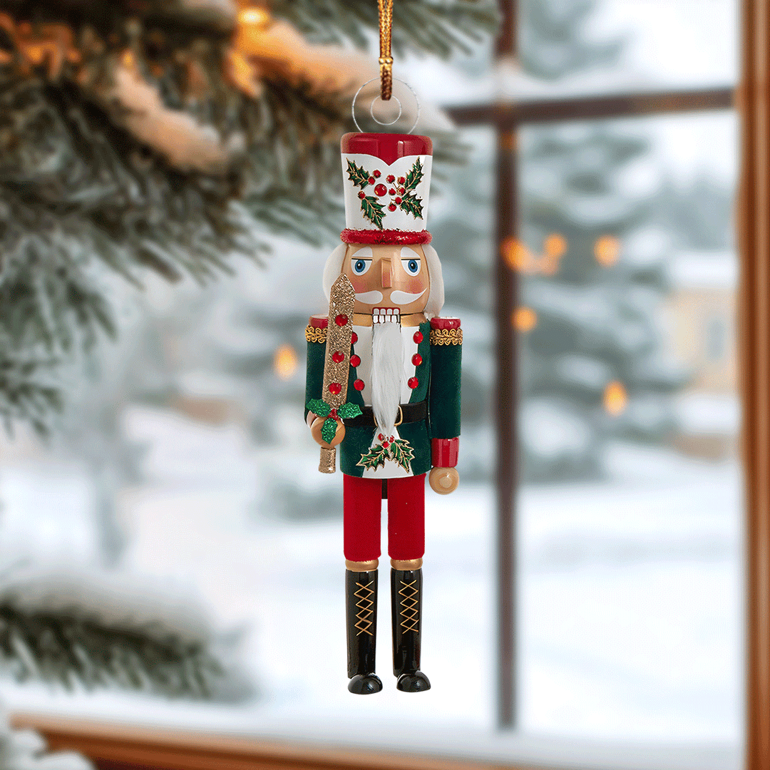 Traditional Soldier Nutcracker Mica Ornament NCU0VL054