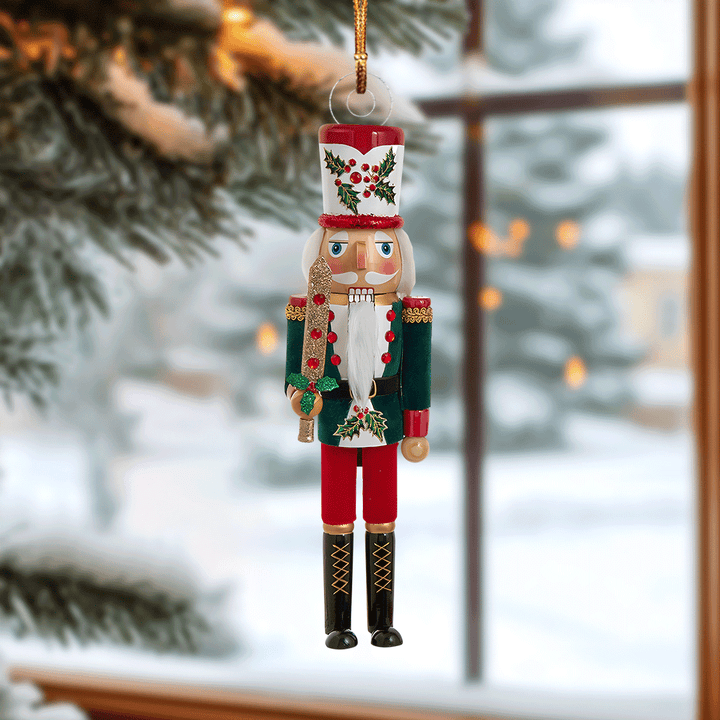 Traditional Soldier Nutcracker Mica Ornament NCU0VL054