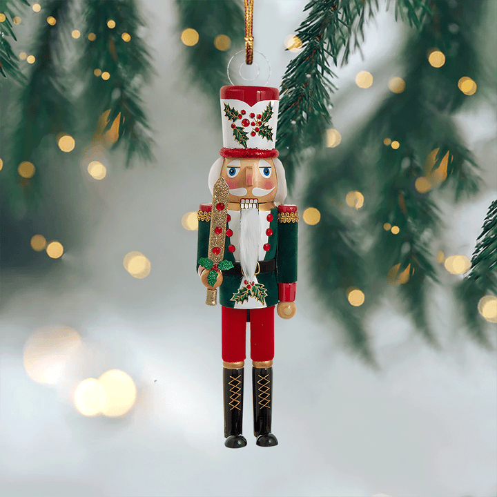 Traditional Soldier Nutcracker Mica Ornament NCU0VL054