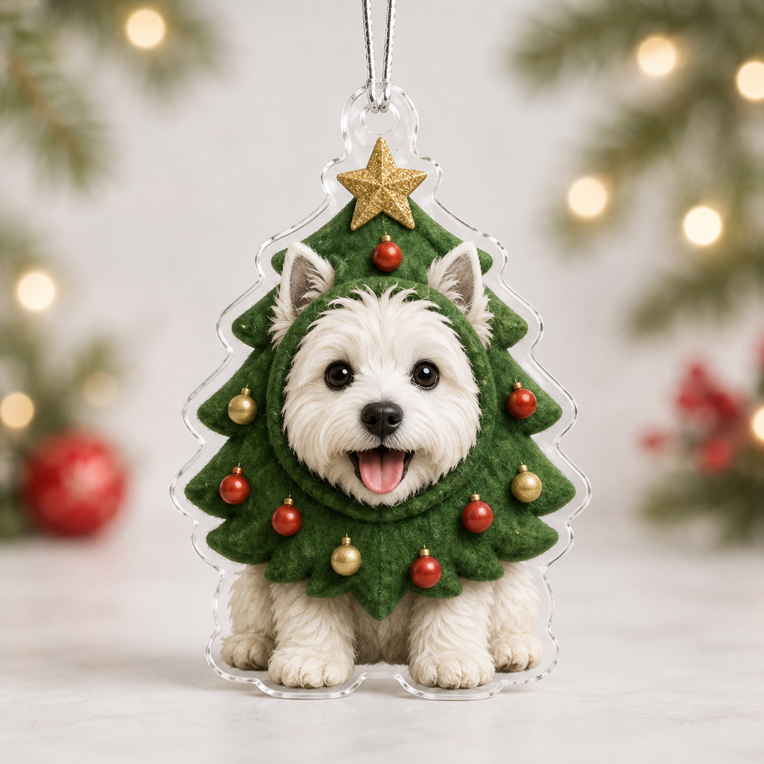 Tree West Highland Terrier Mica Ornament NCU0NT068