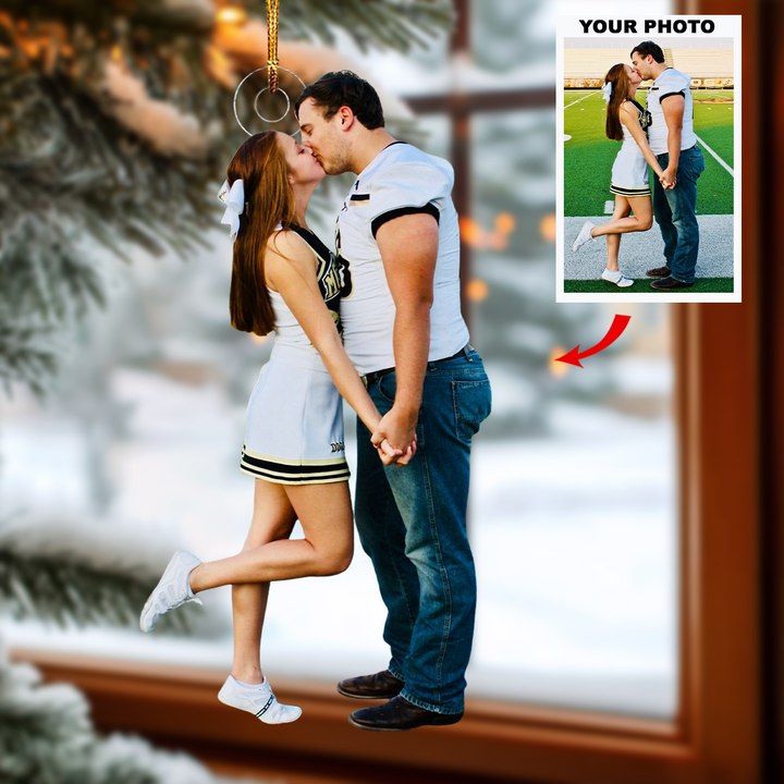 True Romance - Personalized Photo Mica Ornament - Gift For Couple, Family Members
