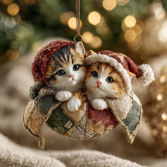Twin Paw Surprise Mica Ornament NCU0DH227