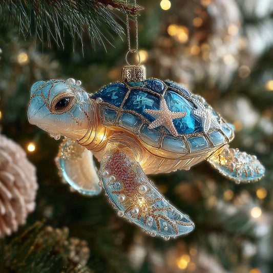 Twinkle Turtle Mica Ornament NCU0HT096