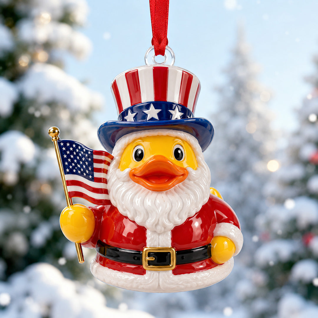 Uncle Sam Rubber Duck Mica Ornament NCU0HT054