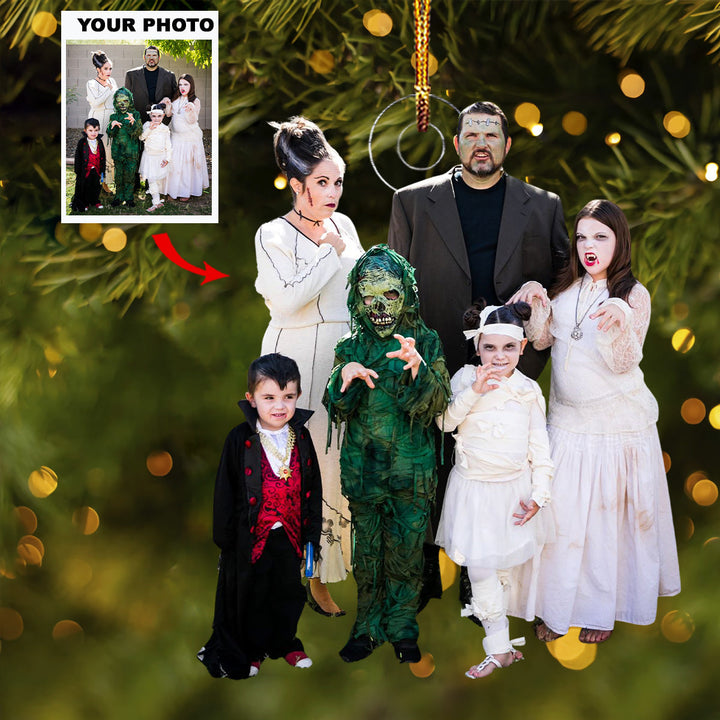 Family - Personalized Photo Mica Ornament - Gift For Family Members
