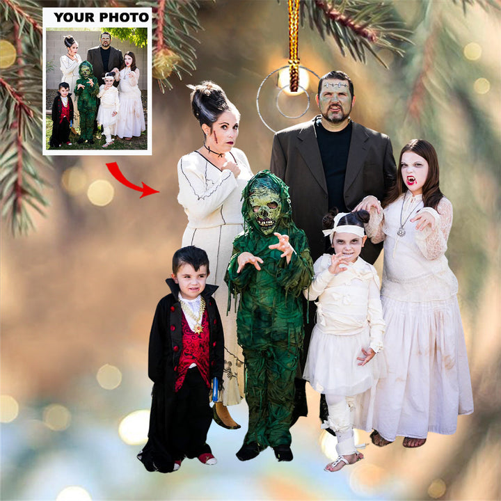 Family - Personalized Photo Mica Ornament - Gift For Family Members