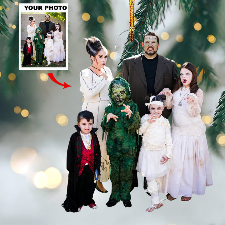 Family - Personalized Photo Mica Ornament - Gift For Family Members