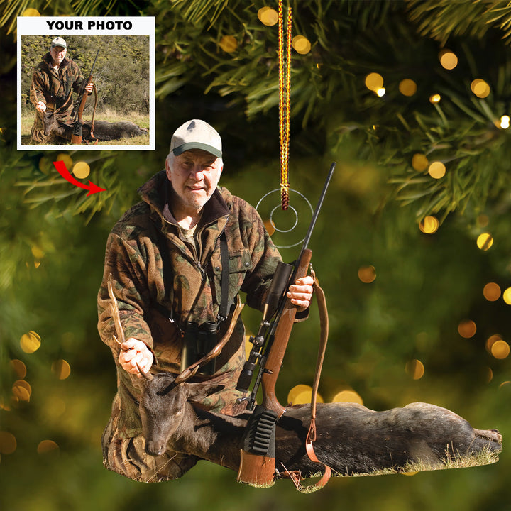 Hunting For Life - Personalized Photo Mica Ornament - Gift For Hunting Lovers, Family Members
