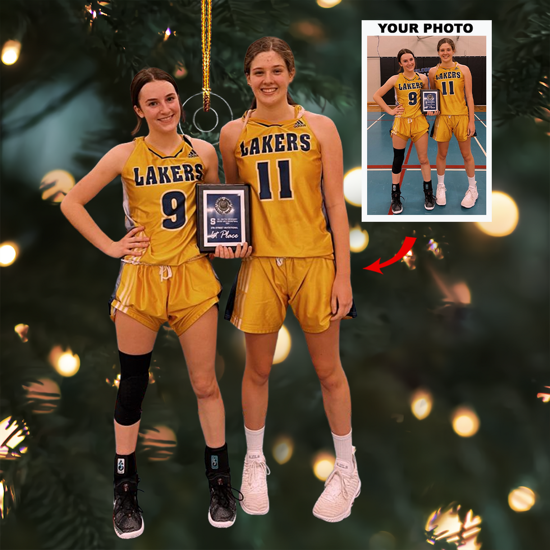 Victory Showcase - Personalized Photo Mica Ornament - Gift For Friends, Besties