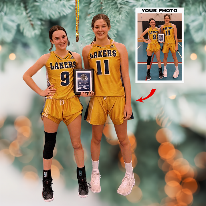 Victory Showcase - Personalized Photo Mica Ornament - Gift For Friends, Besties
